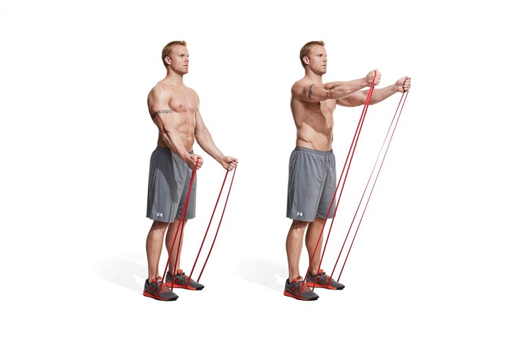 12 Arm Workouts With Resistance Bands