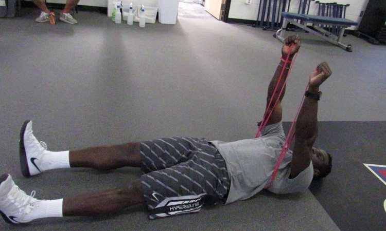 #2 Resistance Band Floor Press