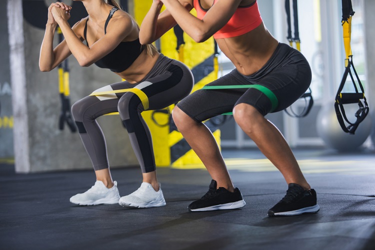 #9 Resistance Band Squats