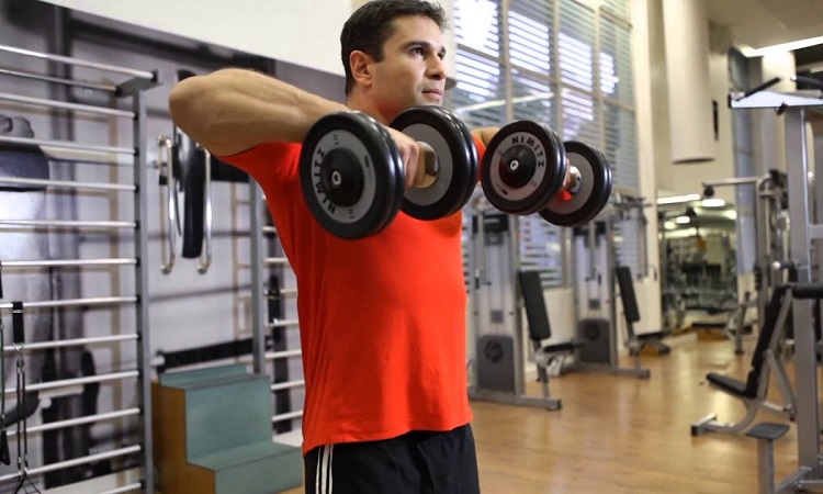 #5 Dumbbells Upright Row
